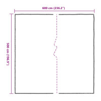 Produktbild för Klar presenning med öljetter 5x6 m polyeten