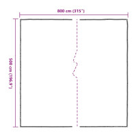 Produktbild för Klar presenning med öljetter 5x8 m polyeten