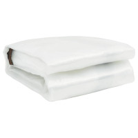 Produktbild för Klar presenning med öljetter 5x12 m polyeten