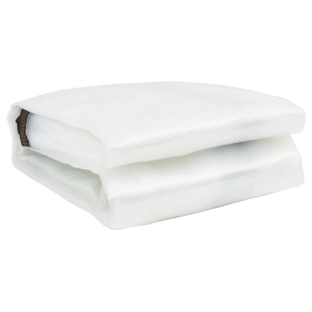 Produktbild för Klar presenning med öljetter 6x6 m polyeten
