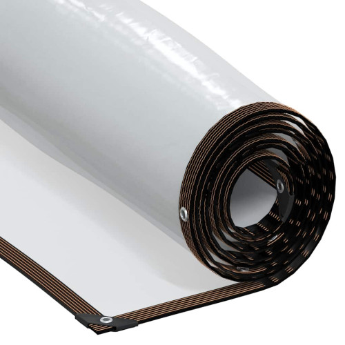 vidaXL Klar presenning med öljetter 6x8 m polyeten