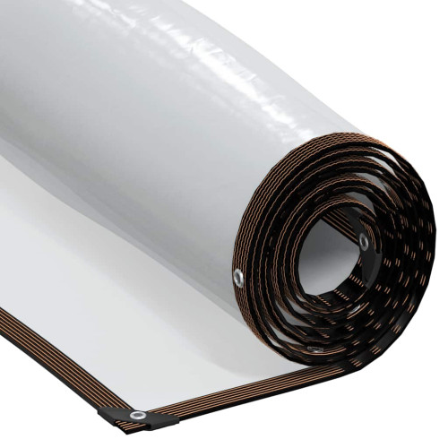 vidaXL Klar presenning med öljetter 6x12 m polyeten