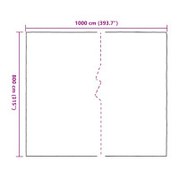Produktbild för Klar presenning med öljetter 8x10 m polyeten
