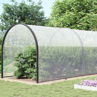 Produktbild för Klar presenning med öljetter 8x12 m polyeten