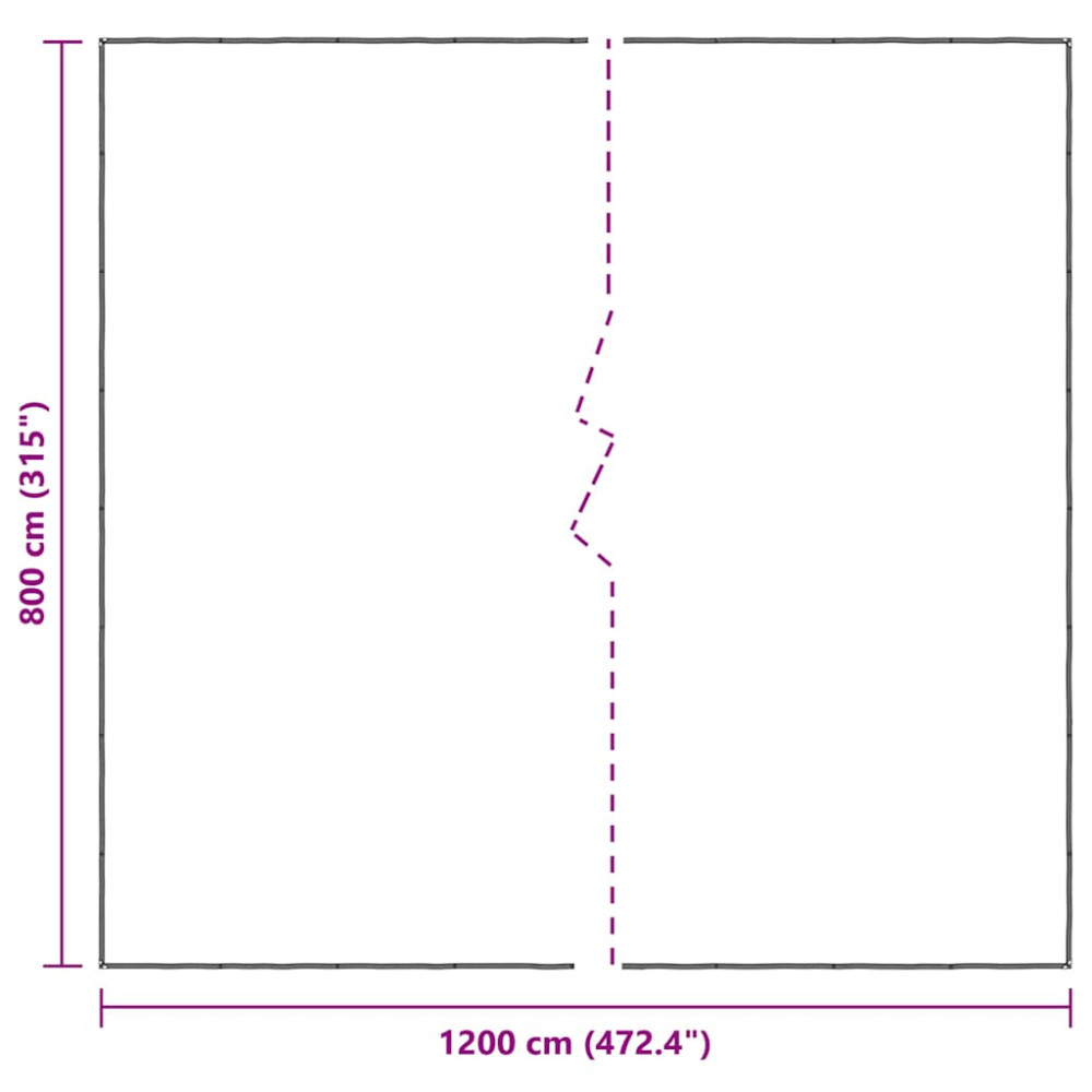 Produktbild för Klar presenning med öljetter 8x12 m polyeten