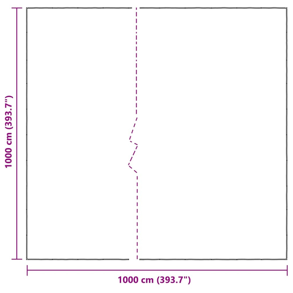 Produktbild för Klar presenning med öljetter 10x10 m polyeten