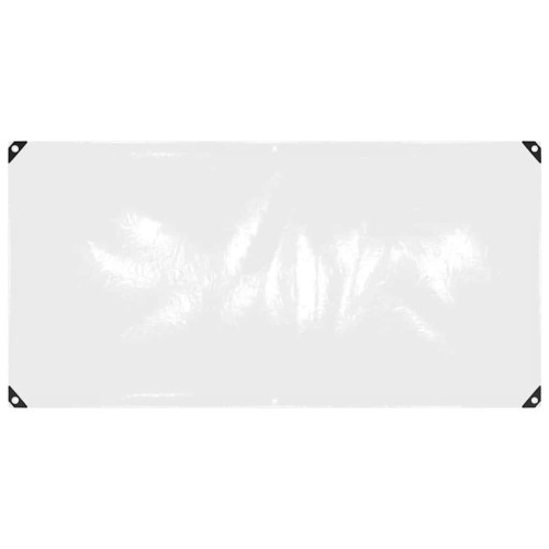 vidaXL Klar presenning med öljetter 1x2 m PVC