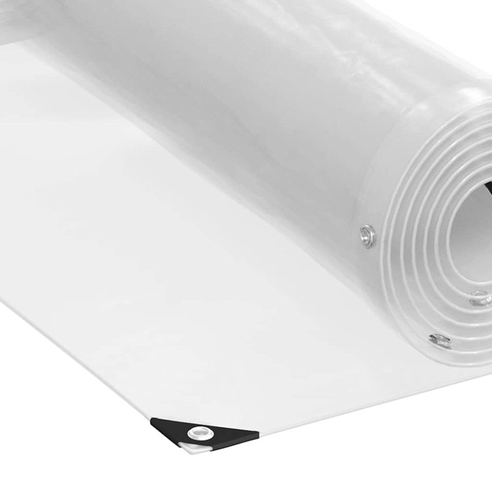 Produktbild för Klar presenning med öljetter 1x2 m PVC