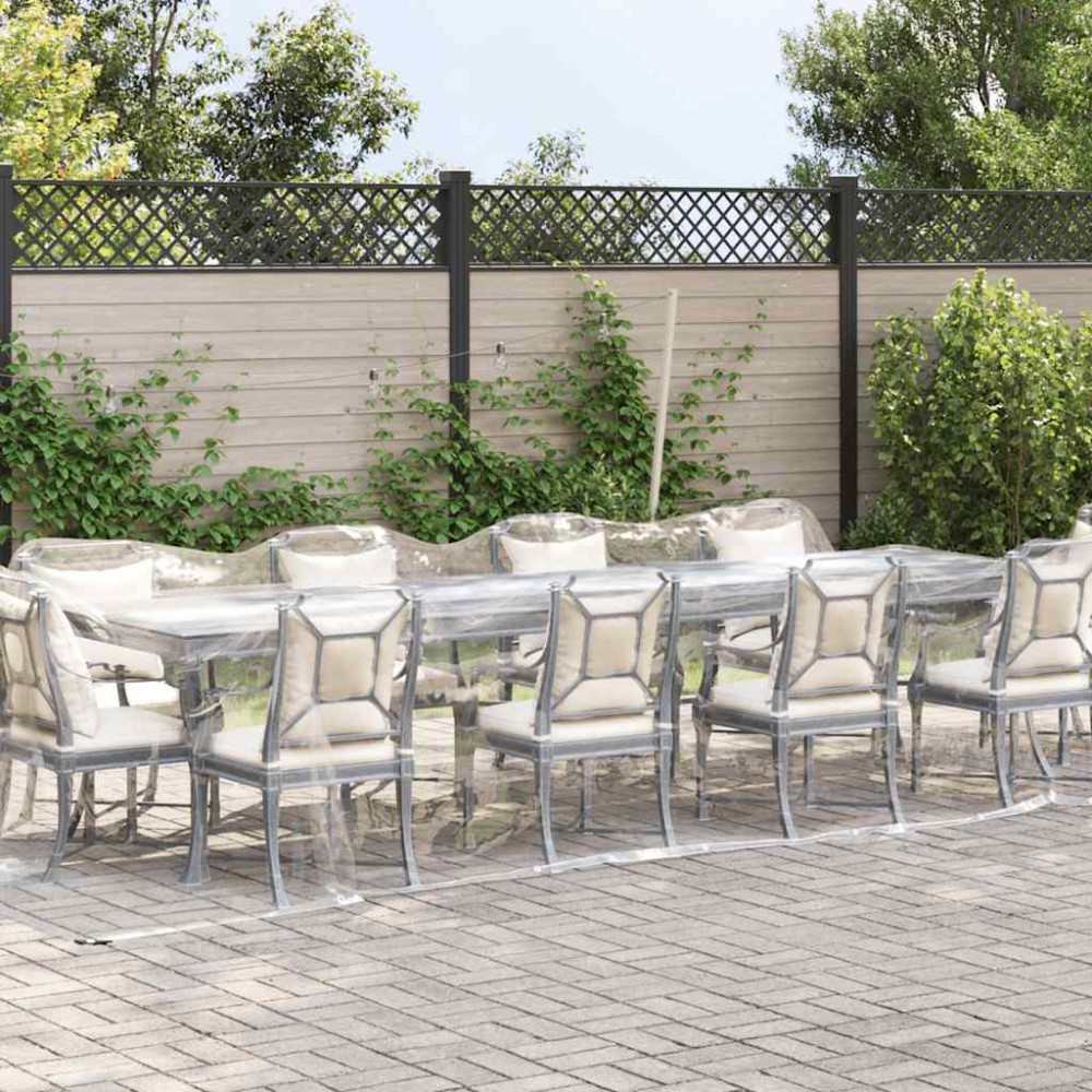 Produktbild för Klar presenning med öljetter 3x10 m PVC