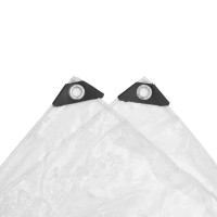 Produktbild för Klar presenning med öljetter 3x10 m PVC