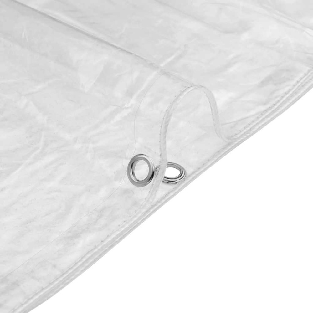 Produktbild för Klar presenning med öljetter 3x10 m PVC
