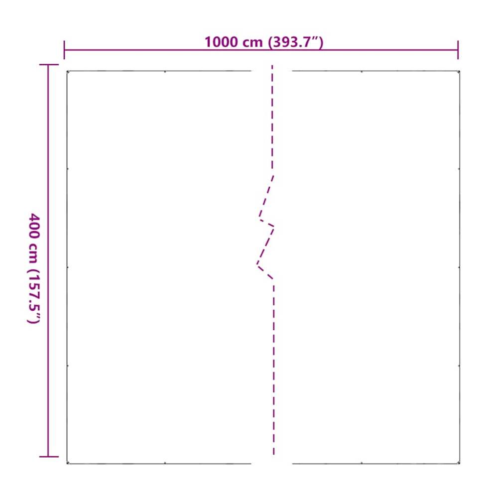 Produktbild för Klar presenning med öljetter 4x10 m PVC