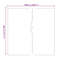 Produktbild för Klar presenning med öljetter 4x10 m PVC