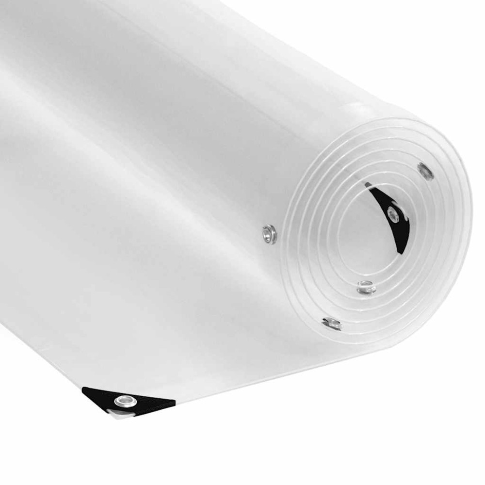 Produktbild för Klar presenning med öljetter 5x5 m PVC