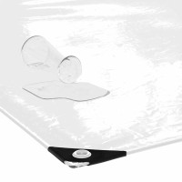 Produktbild för Klar presenning med öljetter 5x6 m PVC