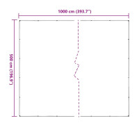 Produktbild för Klar presenning med öljetter 5x10 m PVC