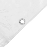 Produktbild för Klar presenning med öljetter 6x6 m PVC