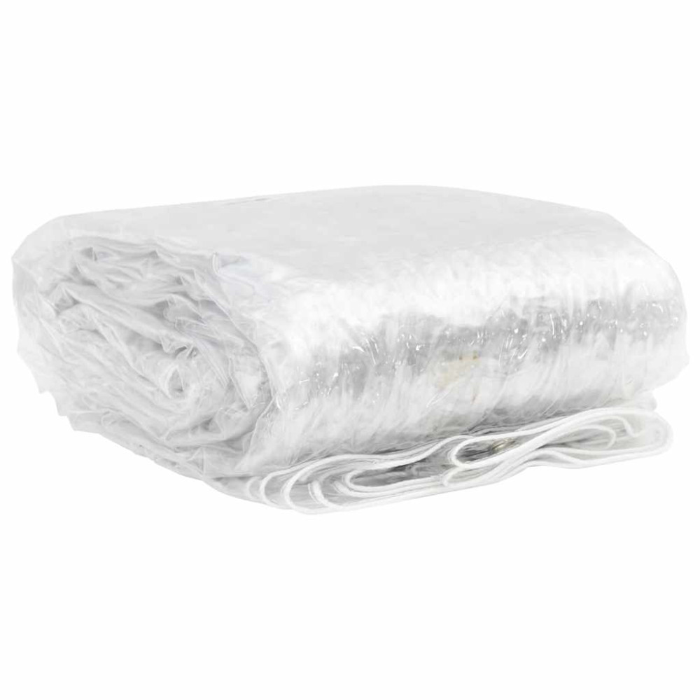 Produktbild för Klar presenning med öljetter 6x12 m PVC