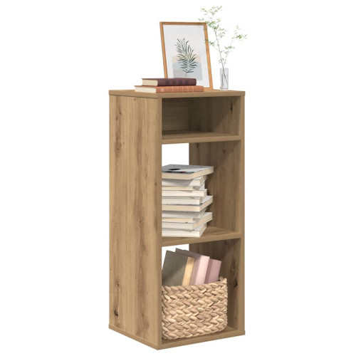 vidaXL Bokhylla artisan ek 34x31x80 cm konstruerat trä