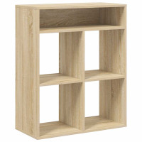 Produktbild för Bokhylla sonoma-ek 66x31x80 cm konstruerat trä