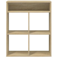 Produktbild för Bokhylla sonoma-ek 66x31x80 cm konstruerat trä