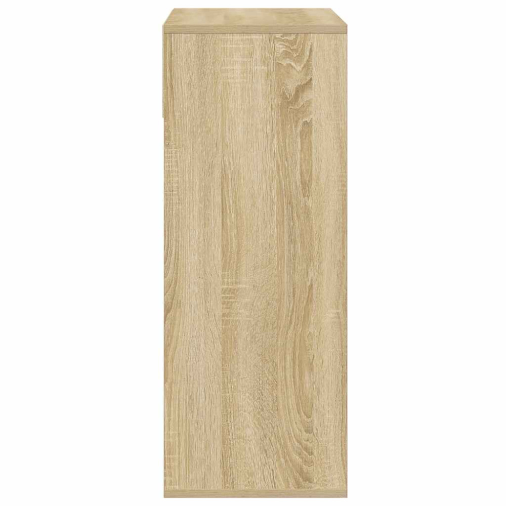 Produktbild för Bokhylla sonoma-ek 66x31x80 cm konstruerat trä