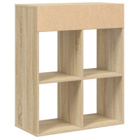 Produktbild för Bokhylla sonoma-ek 66x31x80 cm konstruerat trä