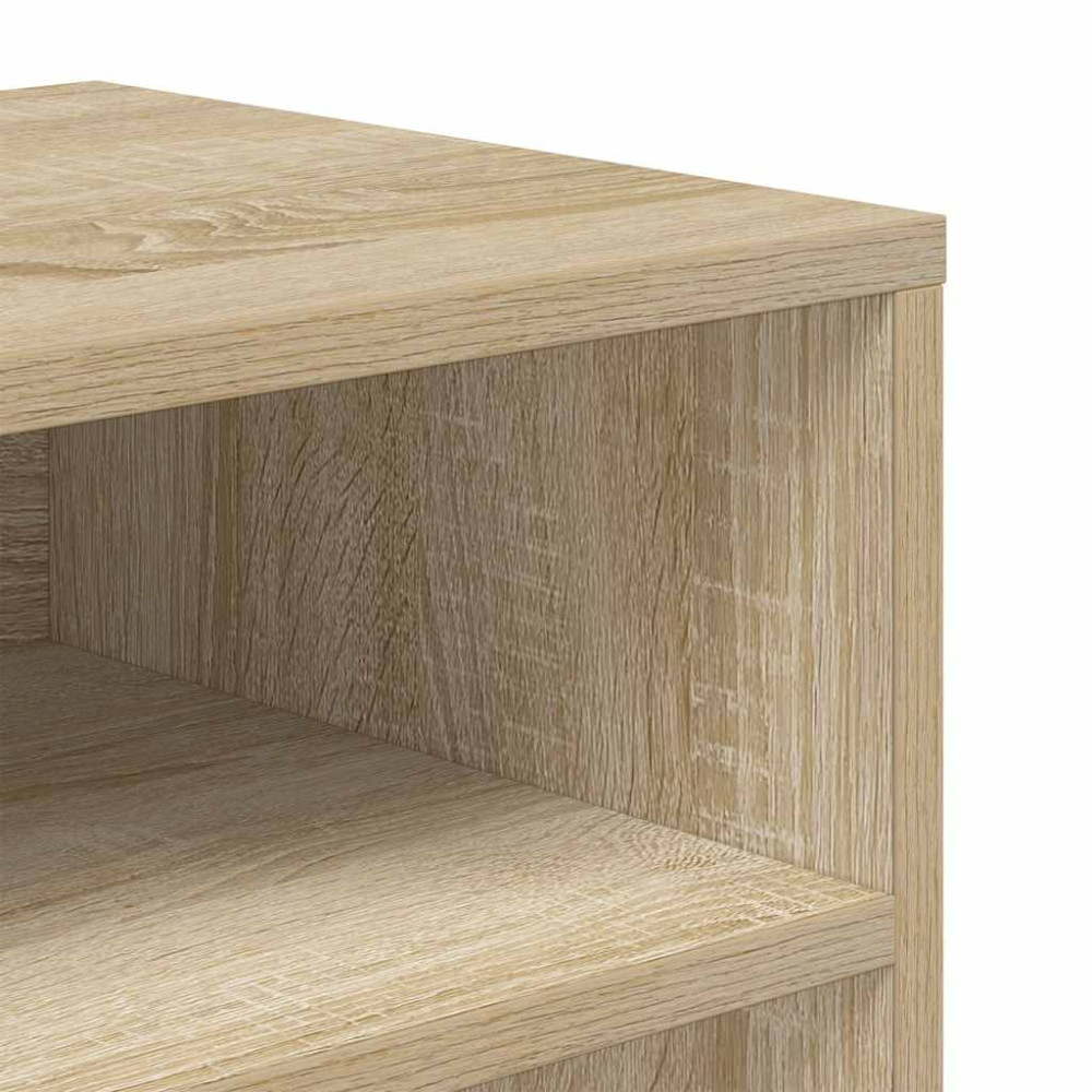 Produktbild för Bokhylla sonoma-ek 66x31x80 cm konstruerat trä