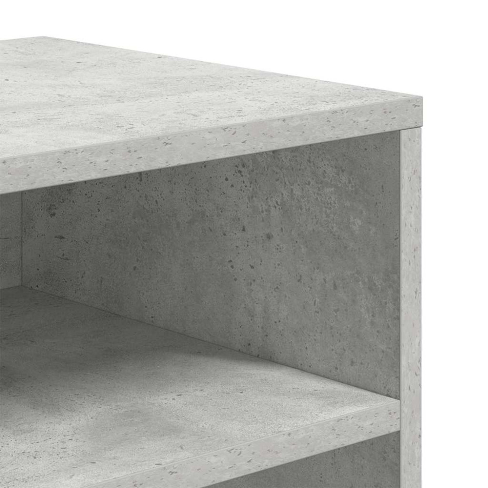 Produktbild för Bokhylla betonggrå 66x31x80 cm konstruerat trä