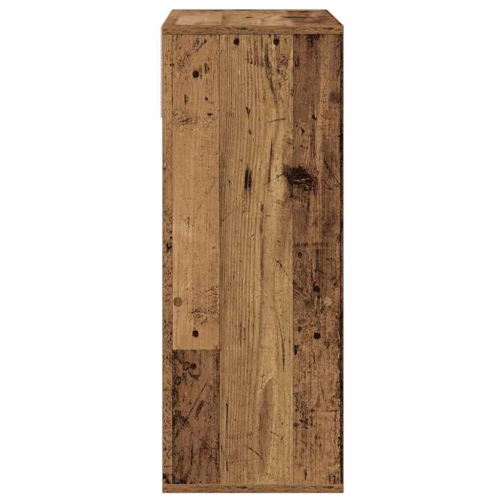 Produktbild för Bokhylla gammalt trä 66x31x80 cm konstruerat trä