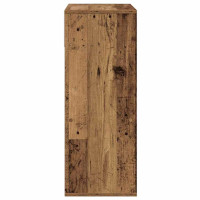 Produktbild för Bokhylla gammalt trä 66x31x80 cm konstruerat trä