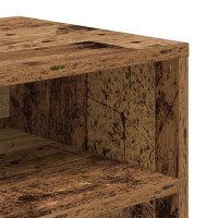 Produktbild för Bokhylla gammalt trä 66x31x80 cm konstruerat trä
