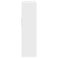 Produktbild för Bokhylla vit 66x31x112 cm spånskiva