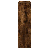 Produktbild för Bokhylla rökfärgad ek 66x31x112 cm konstruerat trä