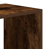 Produktbild för Bokhylla rökfärgad ek 66x31x112 cm konstruerat trä