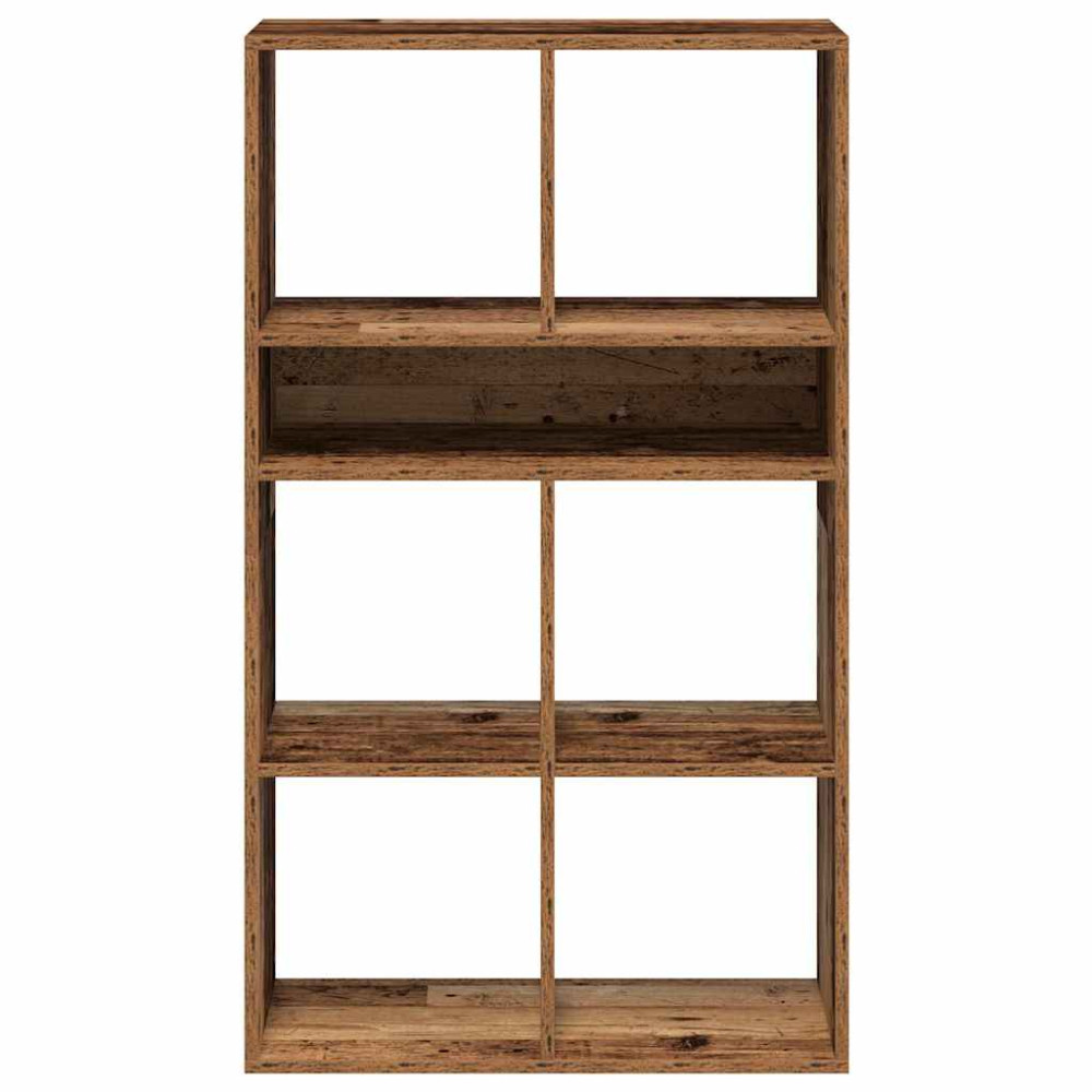 Produktbild för Bokhylla gammalt trä 66x31x112 cm konstruerat trä