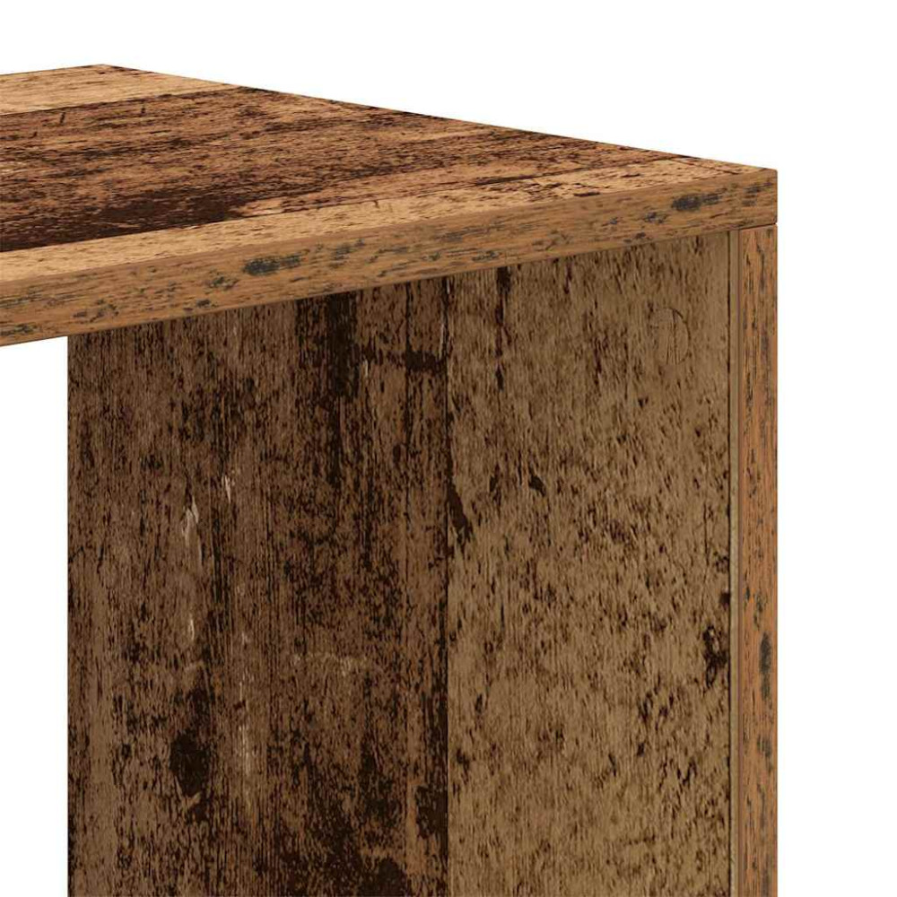 Produktbild för Bokhylla gammalt trä 66x31x112 cm konstruerat trä