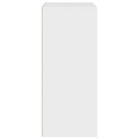 Produktbild för Bokhylla vit 60x30x71,5 cm konstruerat trä