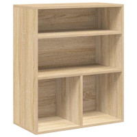 Produktbild för Bokhylla sonoma-ek 60x30x71,5 cm spånskiva