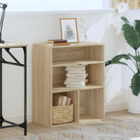 Produktbild för Bokhylla sonoma-ek 60x30x71,5 cm spånskiva