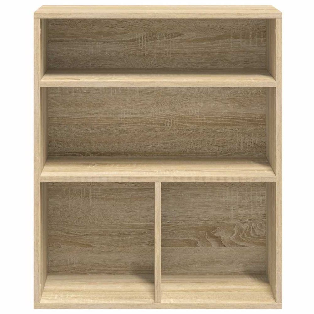 Produktbild för Bokhylla sonoma-ek 60x30x71,5 cm spånskiva