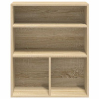 Produktbild för Bokhylla sonoma-ek 60x30x71,5 cm spånskiva