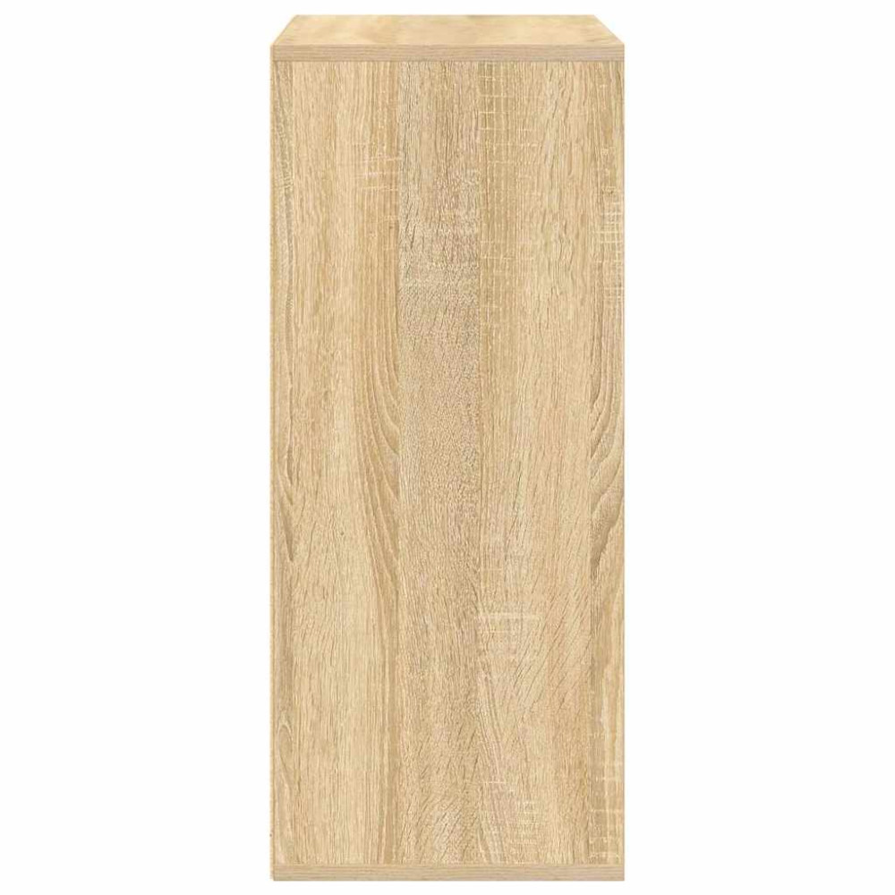 Produktbild för Bokhylla sonoma-ek 60x30x71,5 cm spånskiva