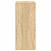 Produktbild för Bokhylla sonoma-ek 60x30x71,5 cm spånskiva
