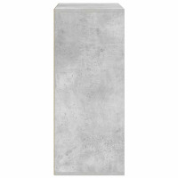 Produktbild för Bokhylla betonggrå 60x30x71,5 cm konstruerat trä