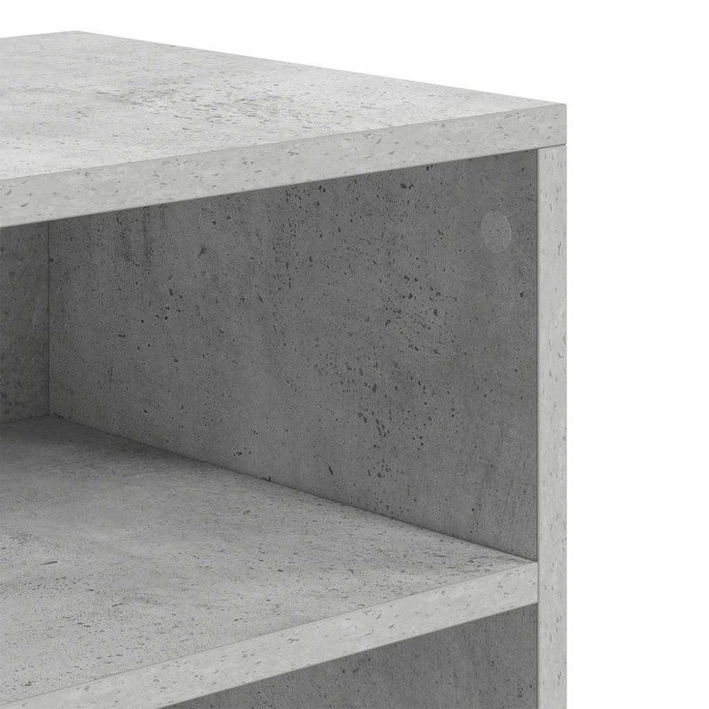 Produktbild för Bokhylla betonggrå 60x30x71,5 cm konstruerat trä