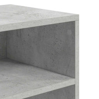 Produktbild för Bokhylla betonggrå 60x30x71,5 cm konstruerat trä