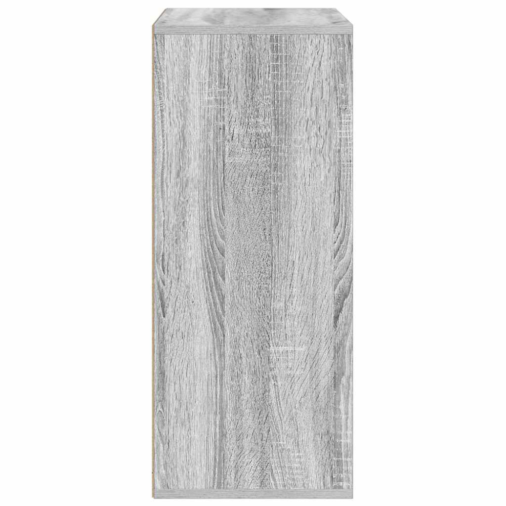 Produktbild för Bokhylla grå sonoma 60x30x71,5 cm konstruerat trä