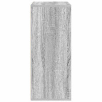Produktbild för Bokhylla grå sonoma 60x30x71,5 cm konstruerat trä