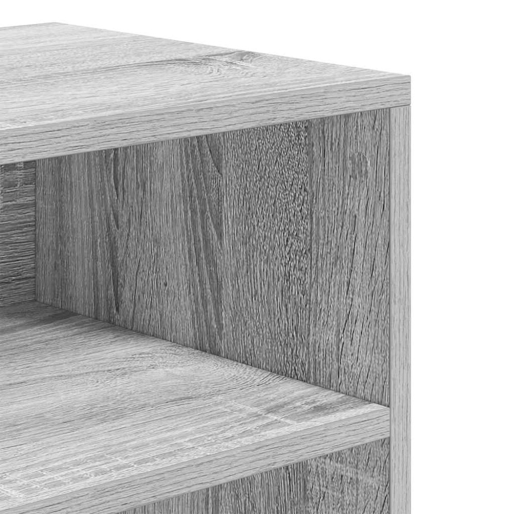 Produktbild för Bokhylla grå sonoma 60x30x71,5 cm konstruerat trä